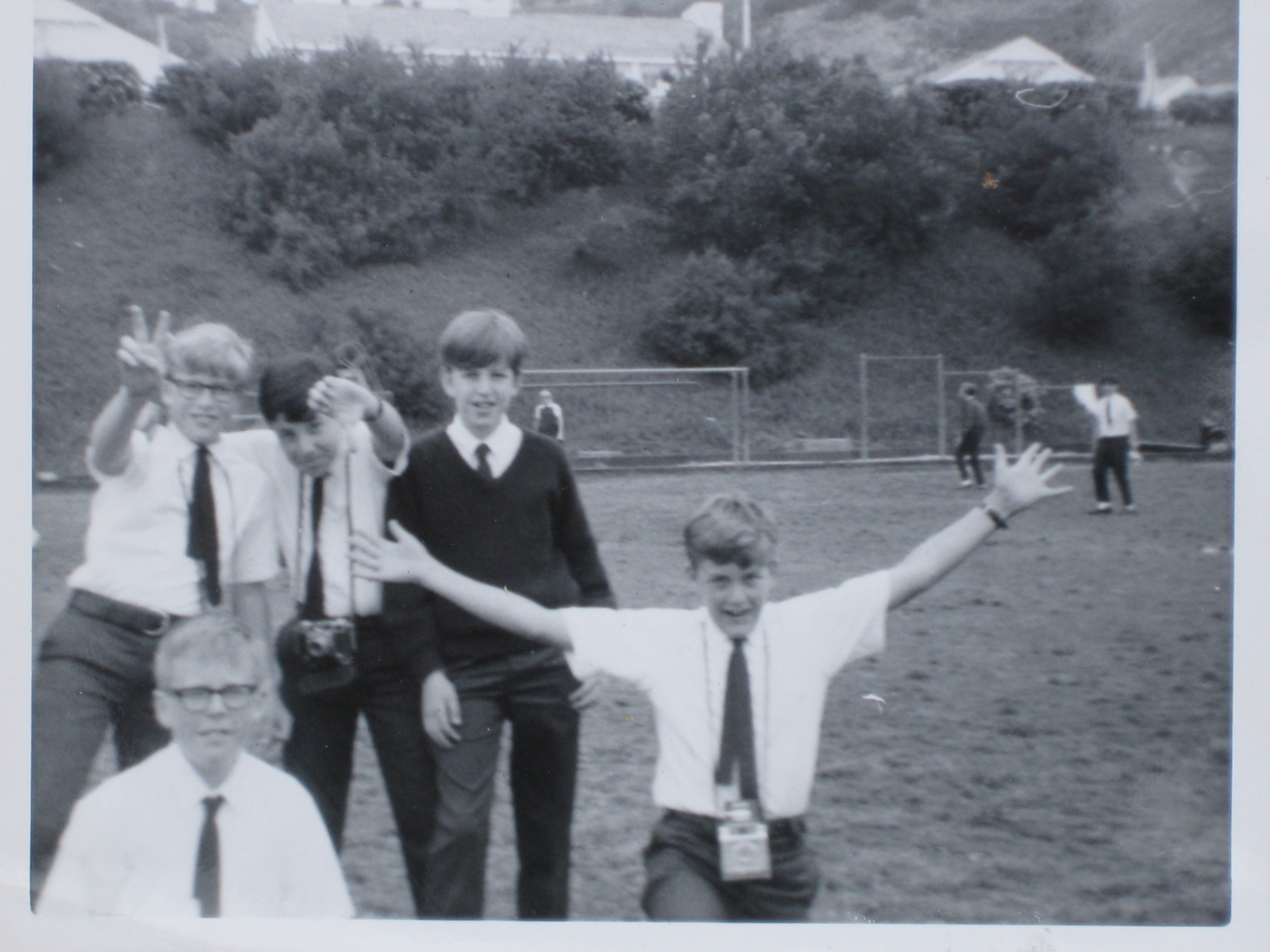 (left to right) John Manulis, Terry Israelson, Brad Leonard, Trevor Albert and Dennis at JTD (courtesy of Carvel Moore)